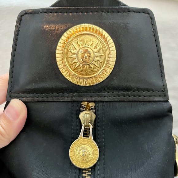 Vintage Gianni Versace Nylon and Leather Backpack - Picture 10 of 12